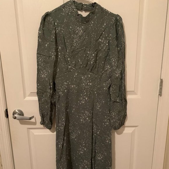 Forever 21 Women's Celestial Print Midi Dress - Bohemian Open Back Party Dress